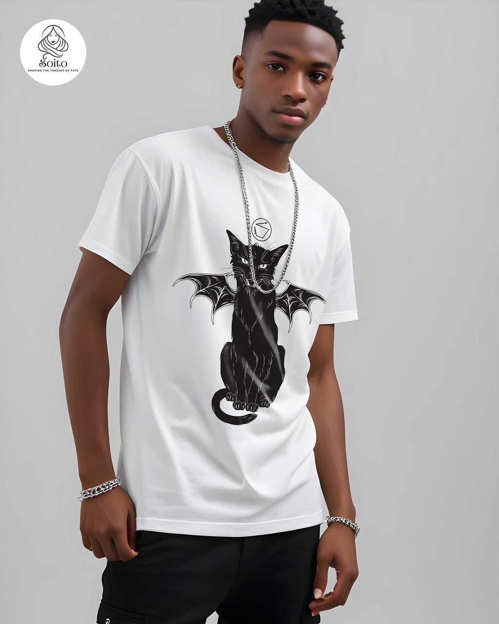 Magic Culture Winged-Cat t-shirt MB_MCA_D002