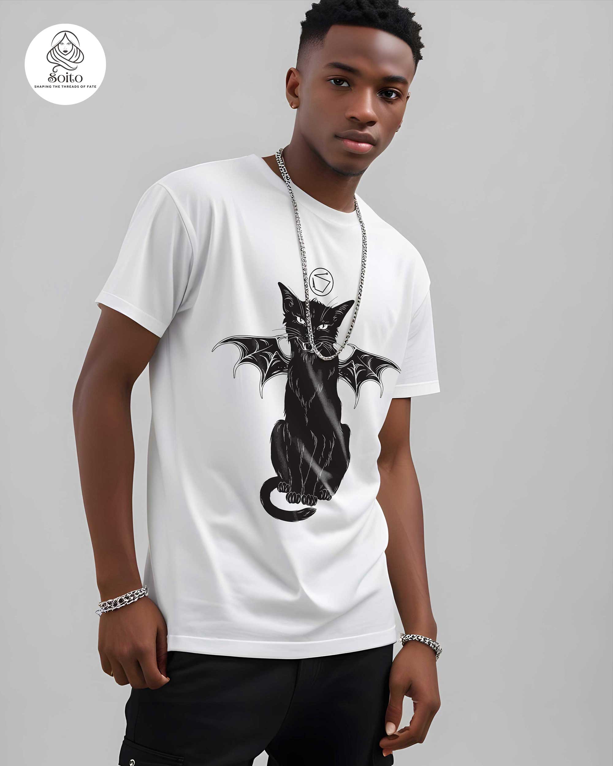 Magic Culture Winged-Cat t-shirt MB_MCA_D002