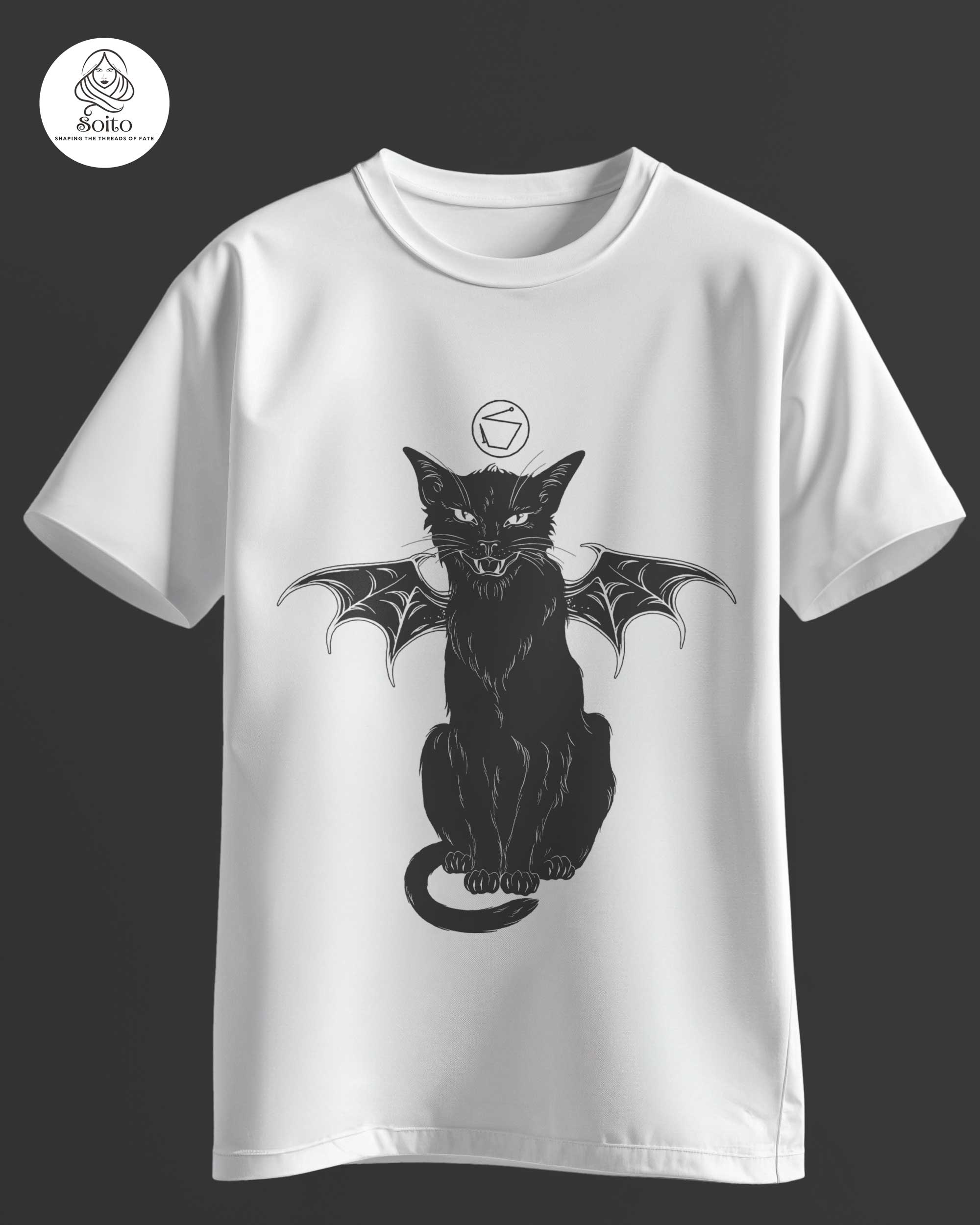Magic Culture Winged-Cat t-shirt MB_MCA_D002