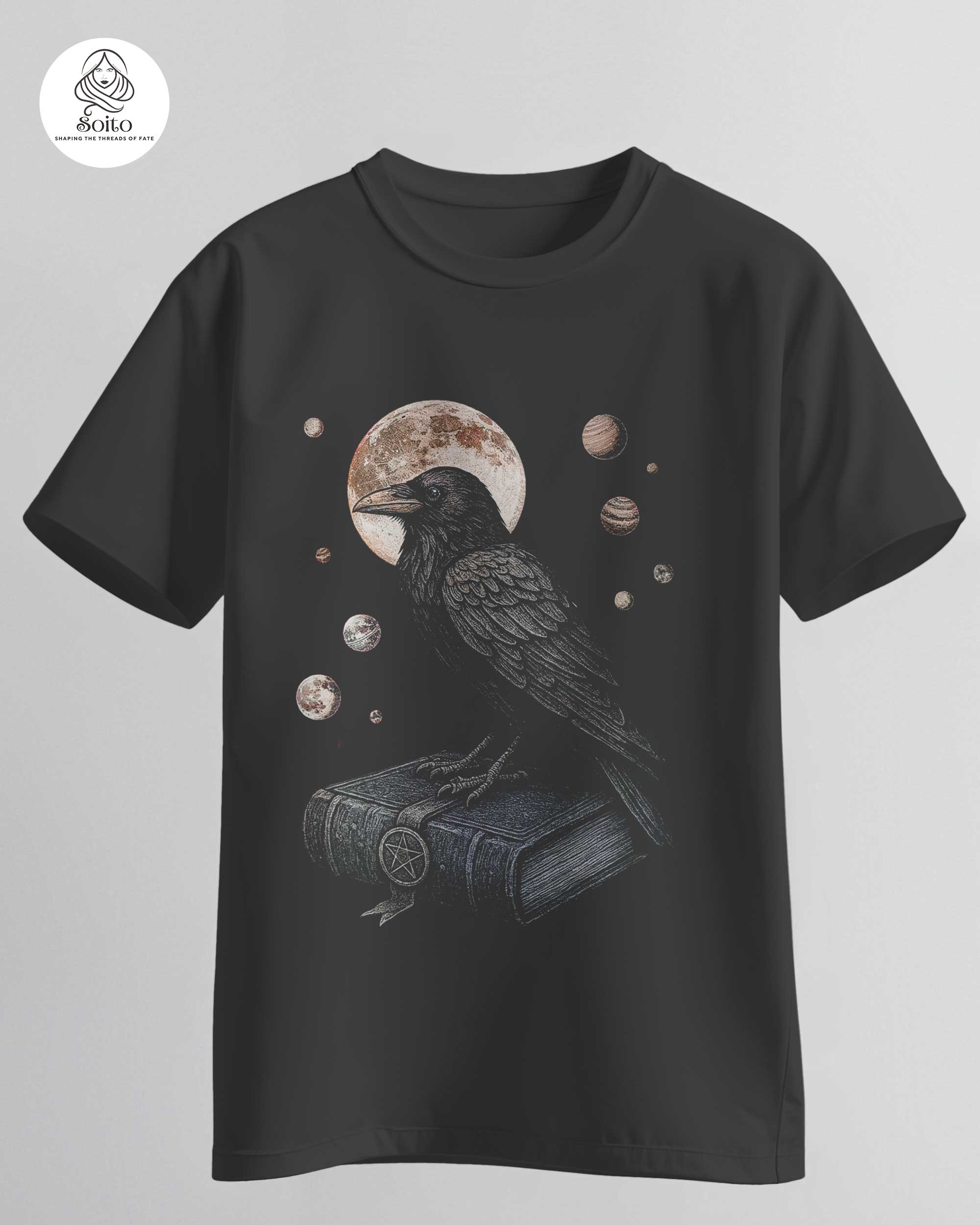 Magic Culture Crow-And-Grimoire Tee MB_MCW_D001