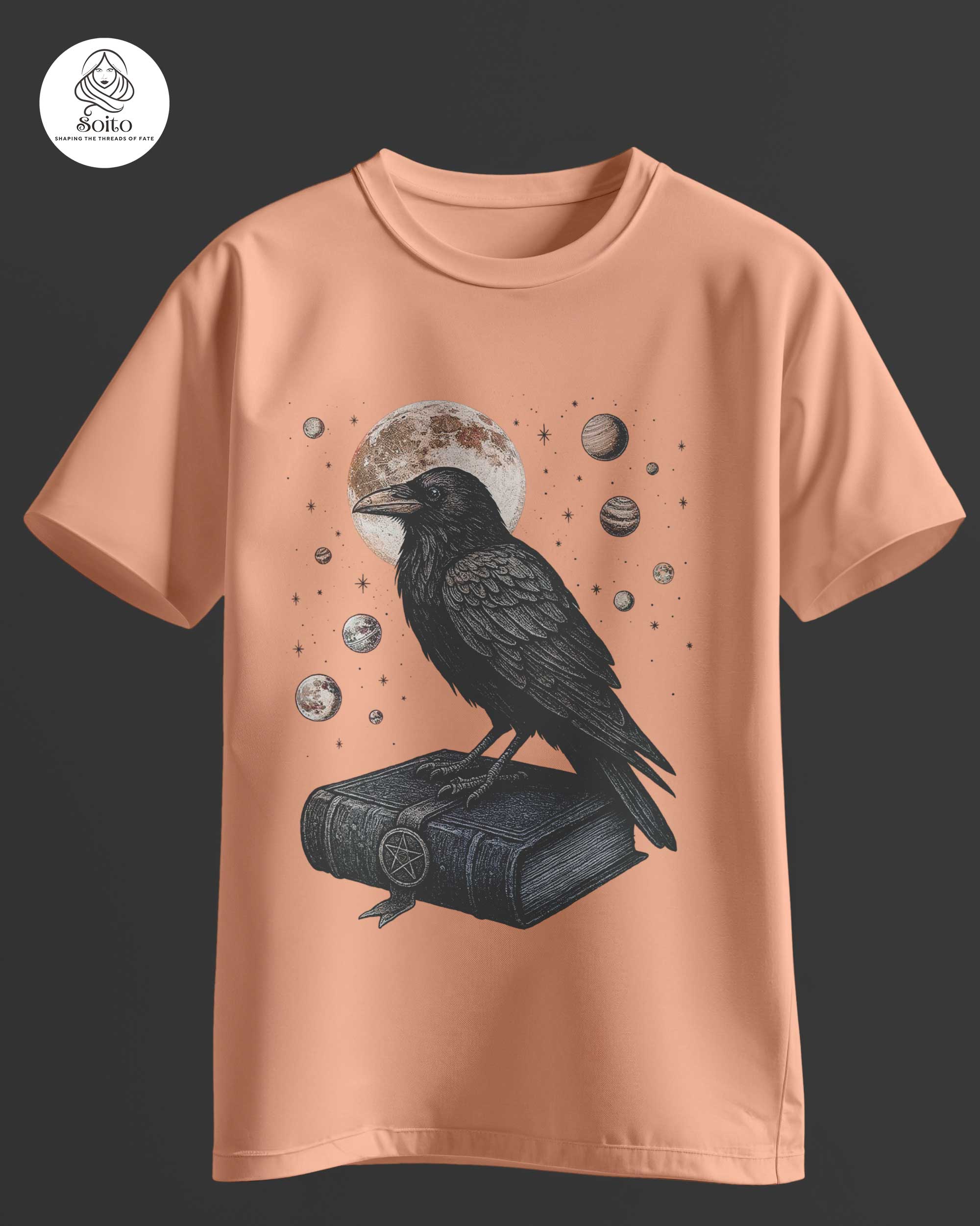 Magic Culture Crow-And-Grimoire Tee MB_MCW_D001