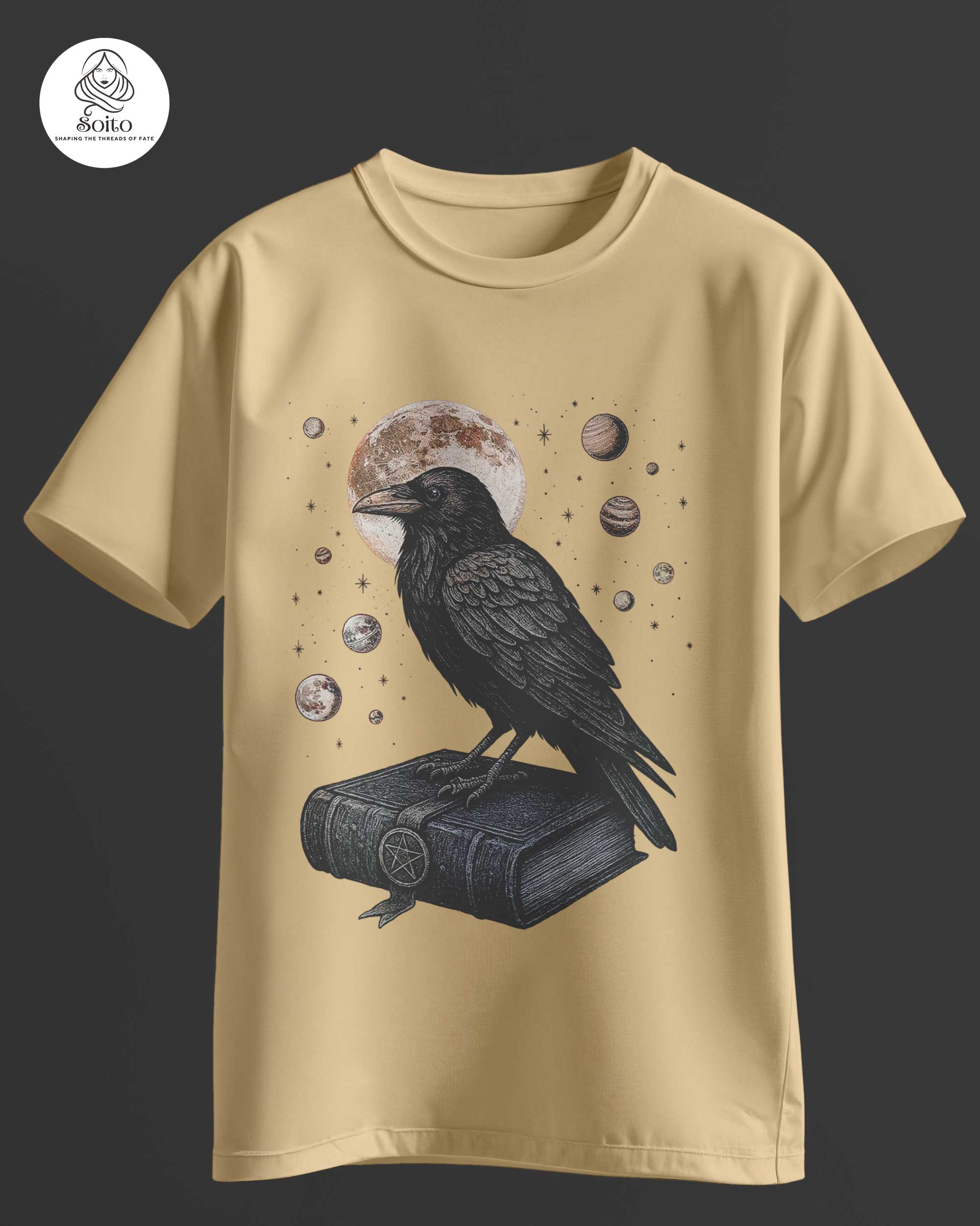 Magic Culture Crow-And-Grimoire Tee MB_MCW_D001