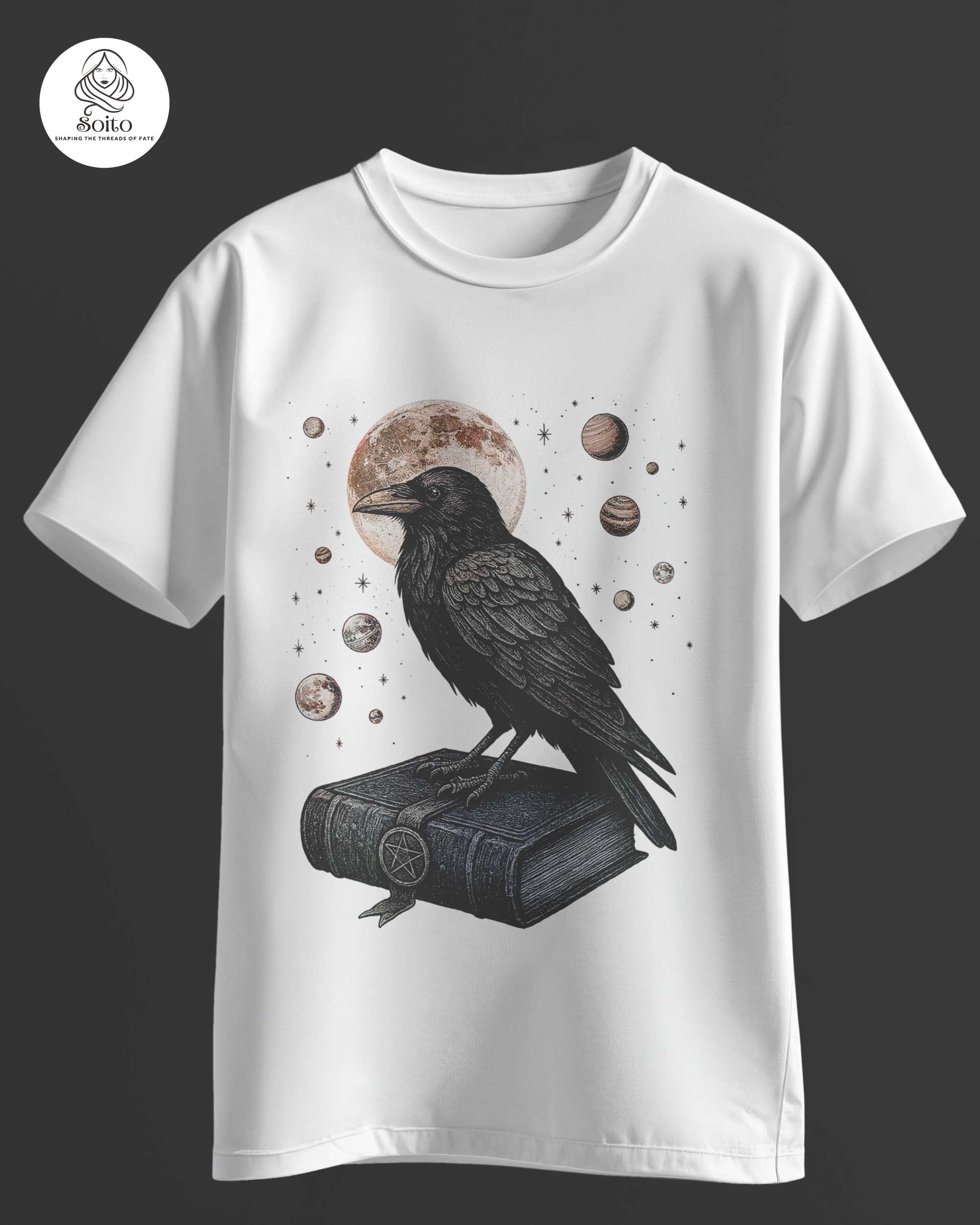 Magic Culture Crow-And-Grimoire Tee MB_MCW_D001