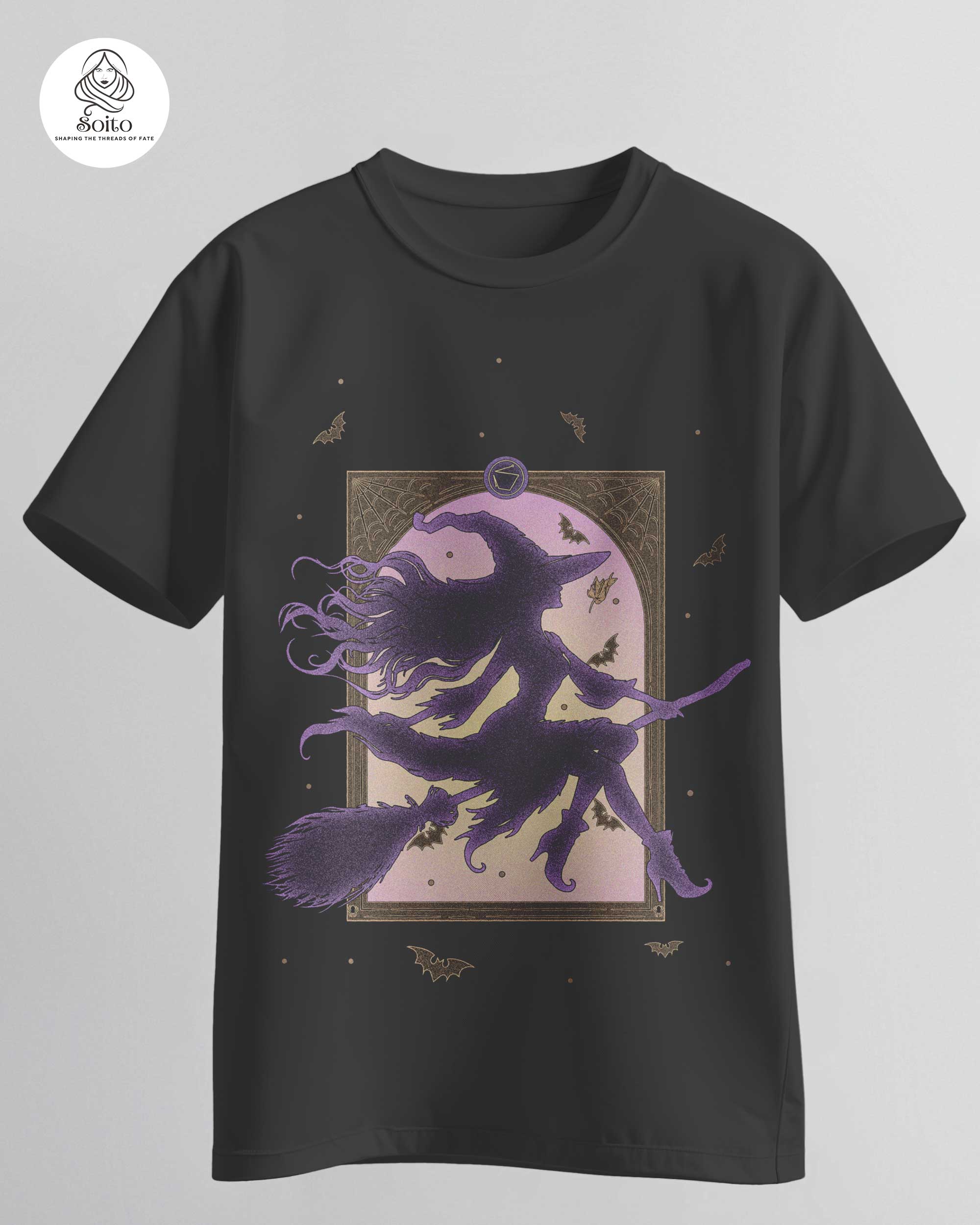 Magic Culture Mystic-Moon-Witch Tee MB_MCW_D011