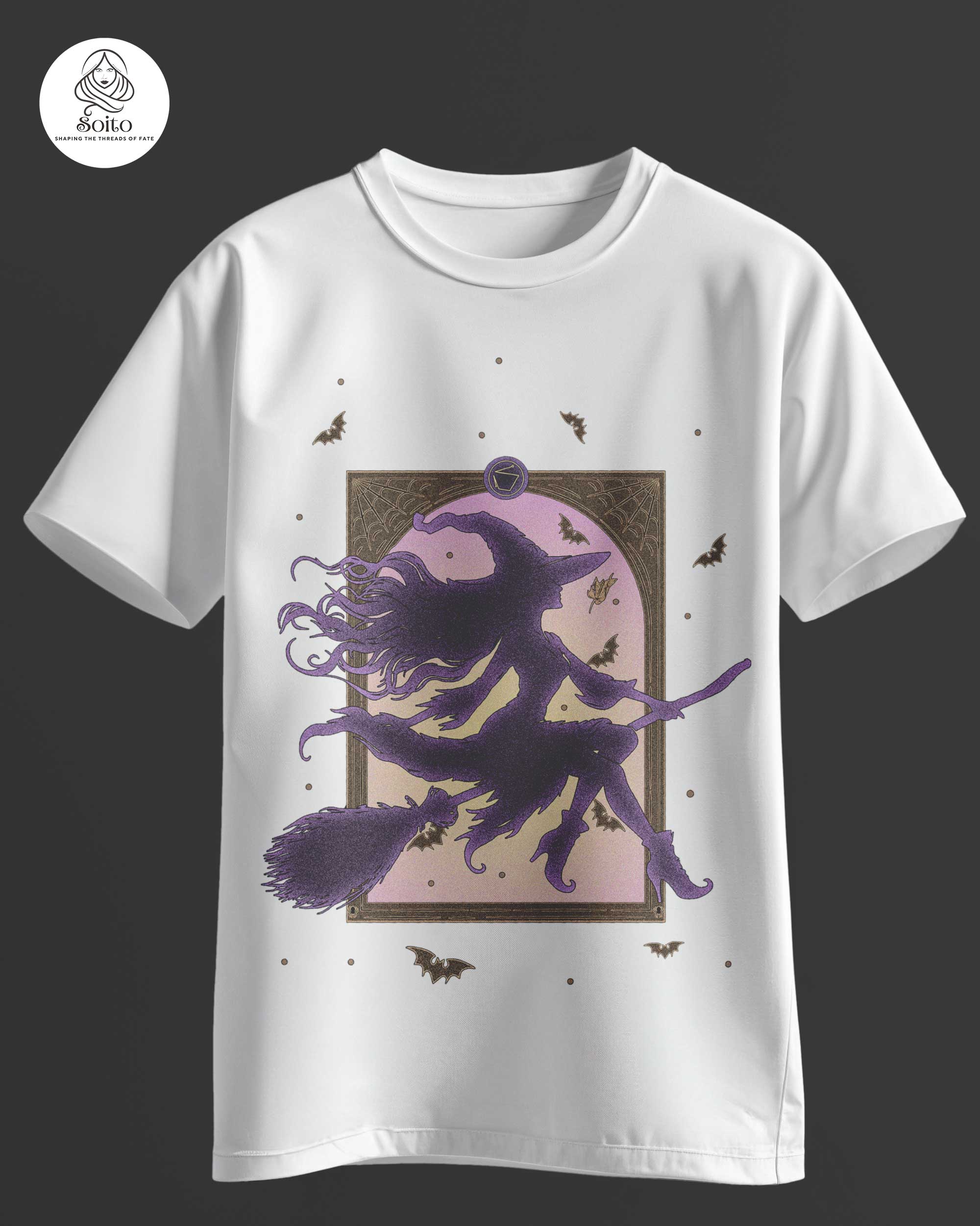 Magic Culture Mystic-Moon-Witch Tee MB_MCW_D011