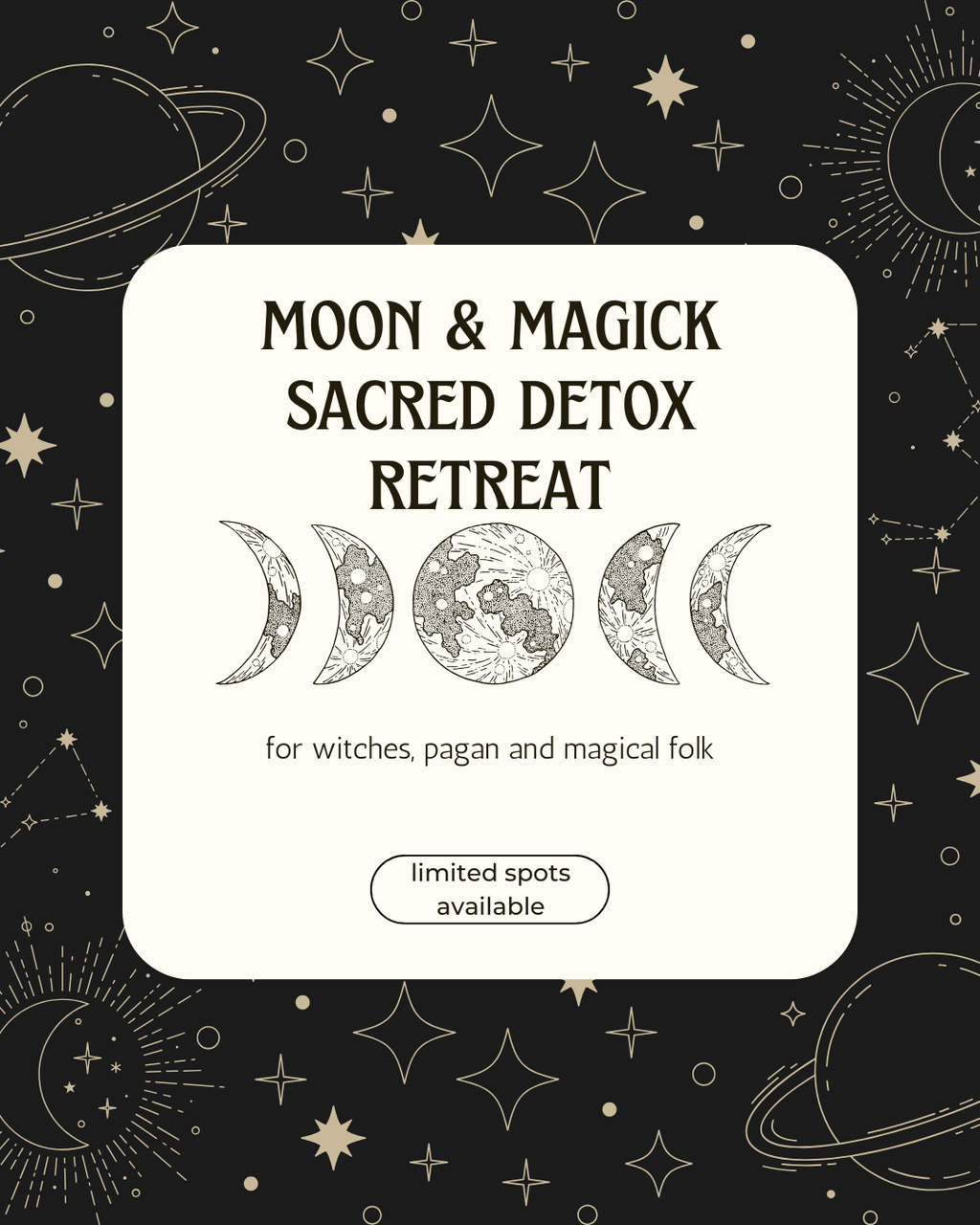 3 Day Moon Magick and Sacred Detox Retreat